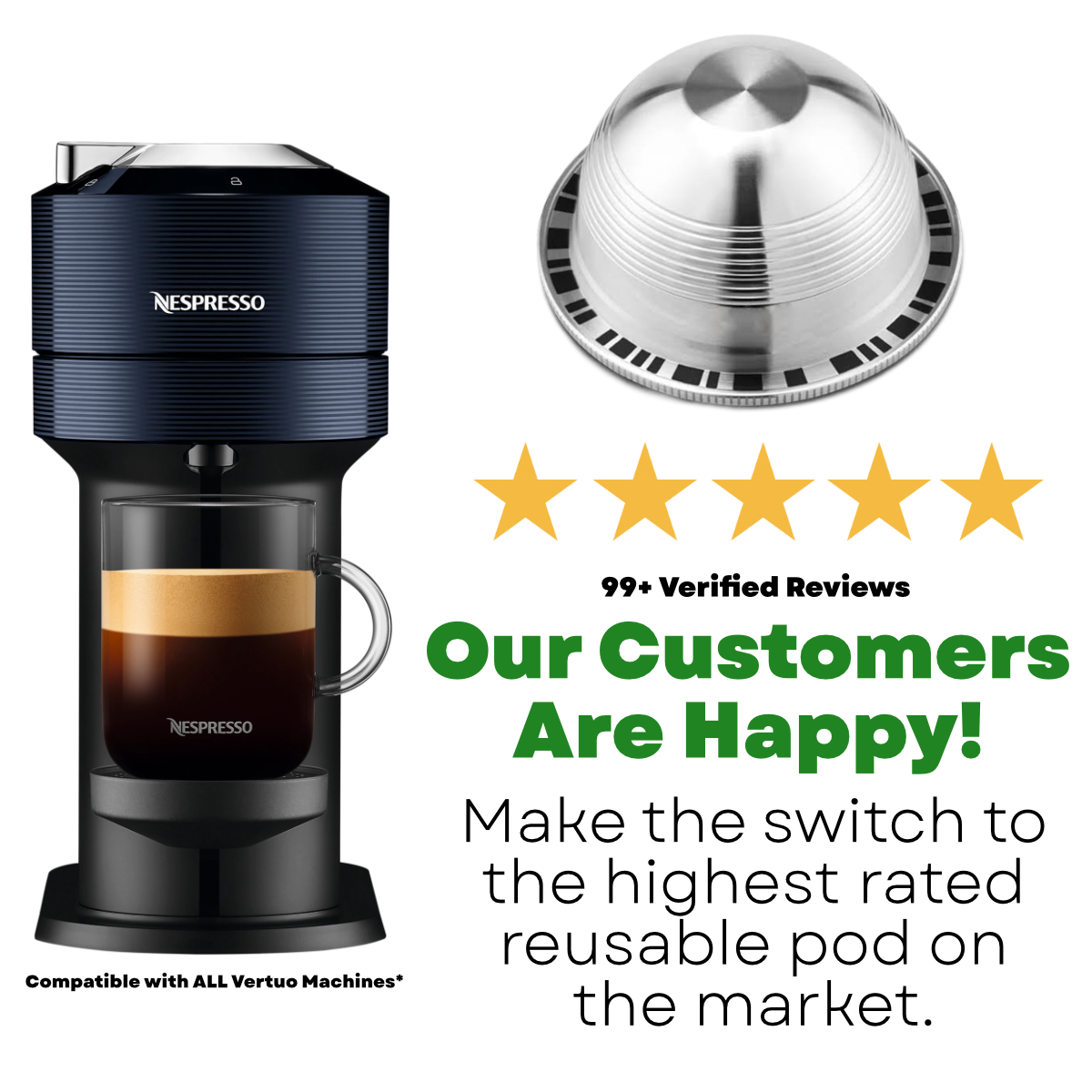 The Mothers Day Bundle - Reusable Nespresso Vertuo Pods
