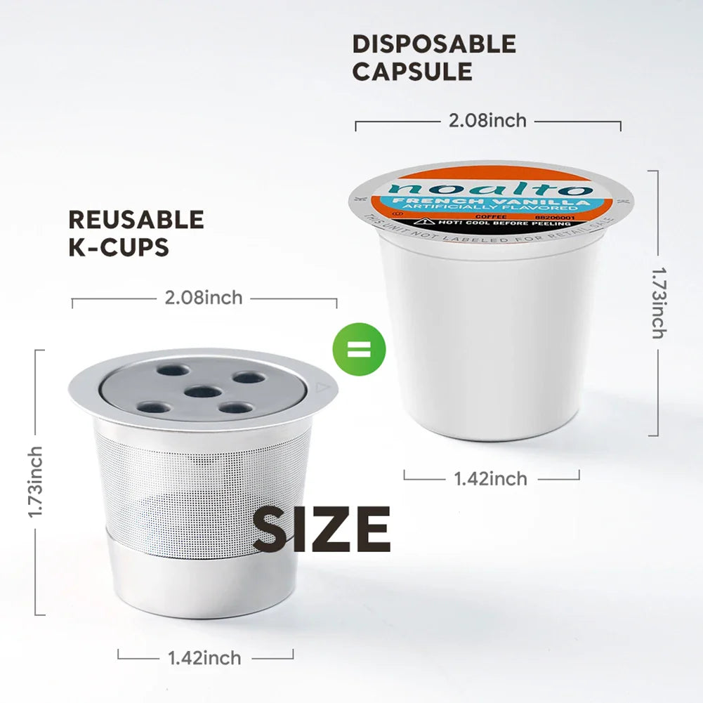 Refillable K Cups Stainless Steel Reusable Keurig Pods Eco-Friendly K-supreme Plus